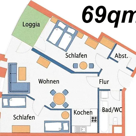 Lägenhet Strandhaus-nordseebrandung-fewo-b2-3